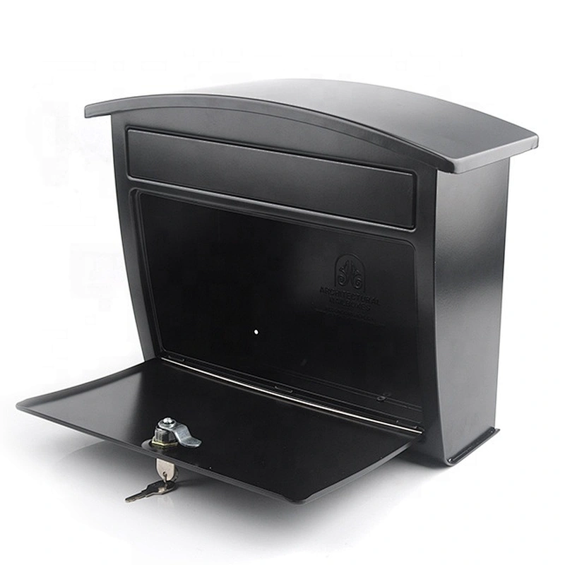 Hot selling metal Iron with coating wall mounted mailbox lockable letterbox postbox