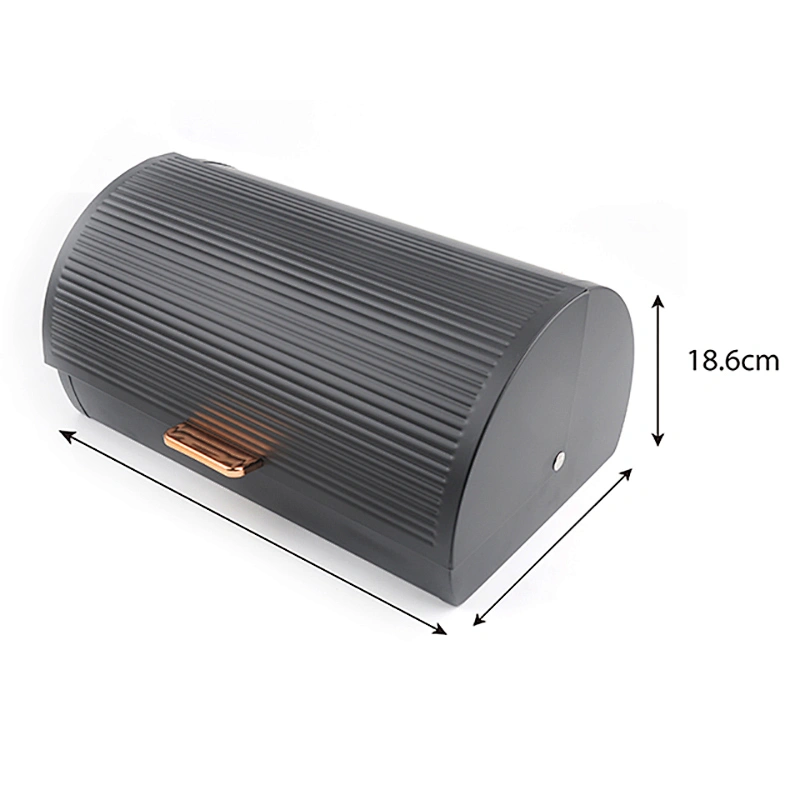 Bread Bin Box Keeper Food Storage Bin Case Home Kitchen Gifts with Roll Top Lid Food Storage Containers