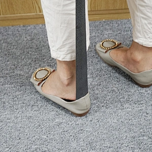 Elegant 61cm extra long shoehorn colorful painting metal shoe horn with long handle