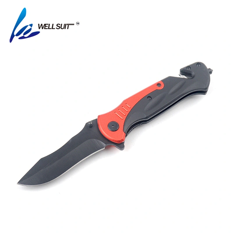 High quality hot selling black coating survival outdoor hunting mini folding knife