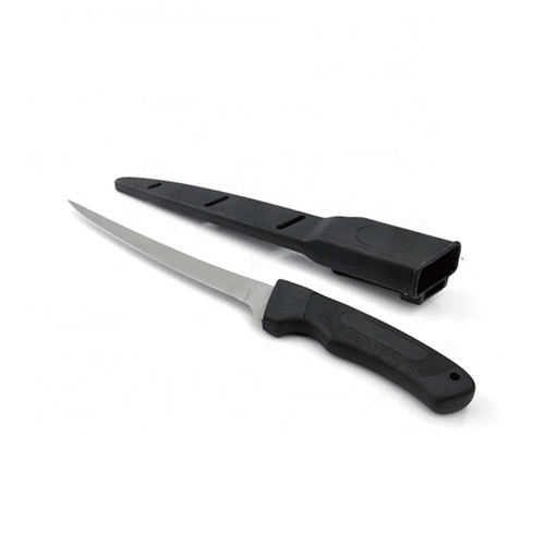 Black Color Stainless Steel Blade Outdoor Camping Filet Knife With PP Sheath