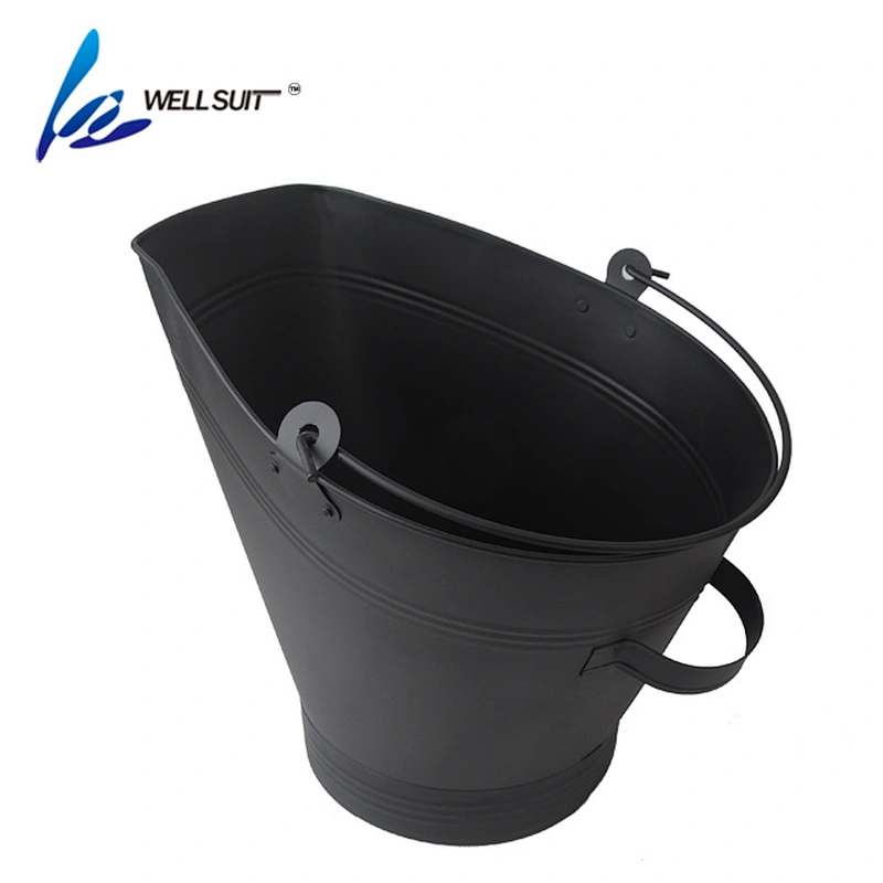 Fireplace metal Ash/Coal bucket with shovel