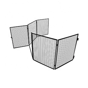hot selling 5 leafs folding metal fireplace screen stairs guardrail safe for children