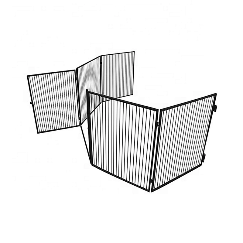 hot selling 5 leafs folding metal fireplace screen stairs guardrail safe for children