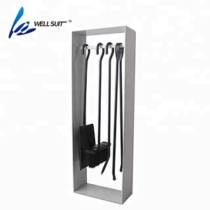 5 pieces  steel outdoor fireplace tools with fireplace tong