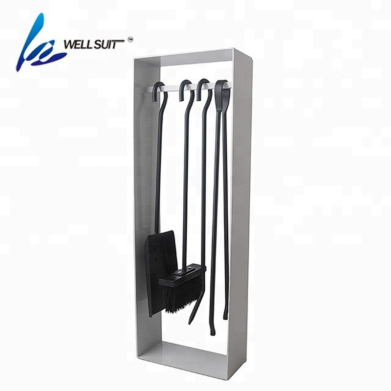 5 pieces  steel outdoor fireplace tools with fireplace tong