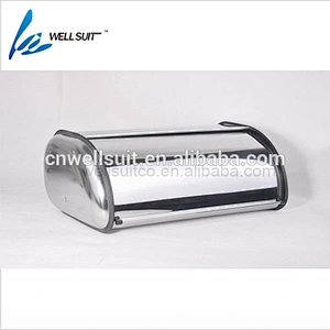 2019 hot sell stainless steel bread bin with PP for sale