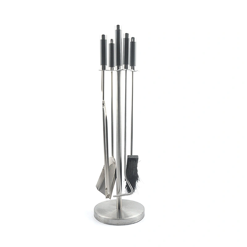 4 Piece Stainless Steel  Fireplace Tool Set