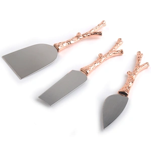 Wholesale custom stainless steel cheese slicer cheese knife set for cheese