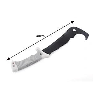 Black Coated Stainless Steel  Outdoor Survival Camping Machete with sofe handle