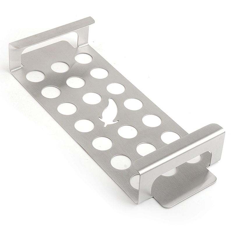 Stainless Steel Chicken Leg Wing  Stand Grill Rack with Drip Tray for Smoker Grill Oven
