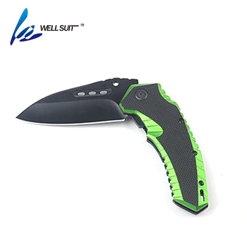 Customized Black coating Stainless Steel Blade Folding Pocket Knife