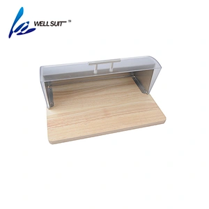 Stainless Steel wood Roll Top Bread Box for Kitchen, bread bin, bread storage