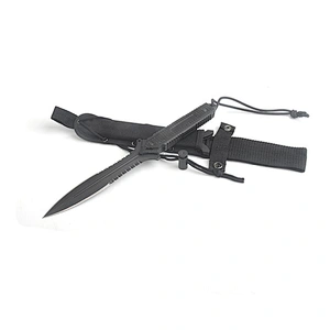 High quality Stainless steel outdoor forest camping survival knife with string