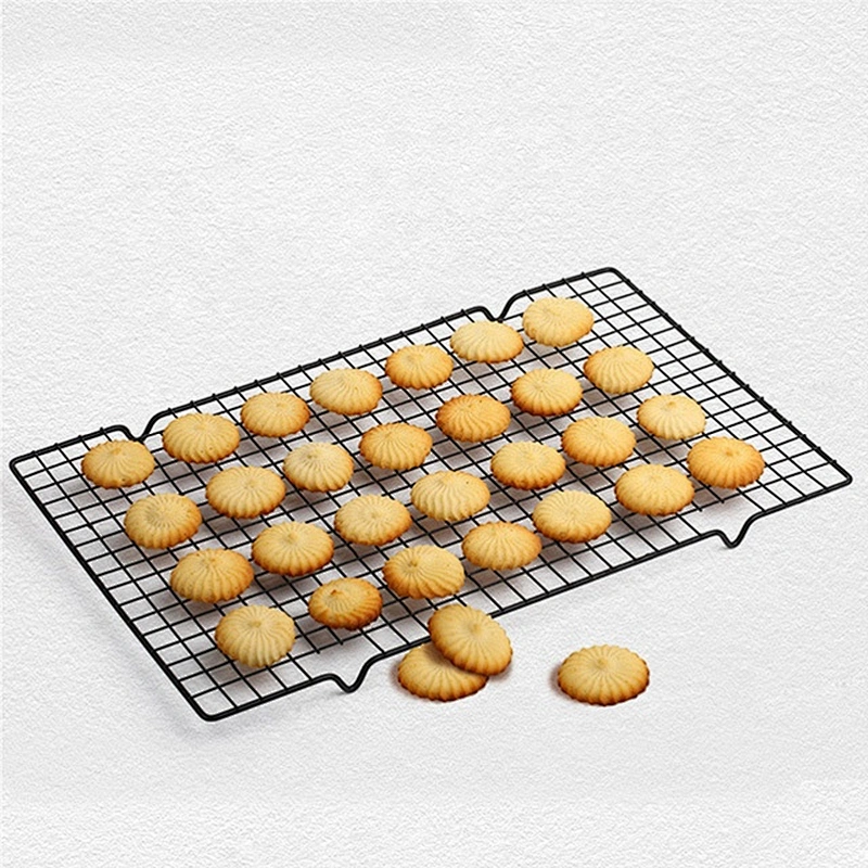 Non-Stick Rectangle Baking Cooling Tool Cake Biscuit Space Saving Cake Stand Tray Rack