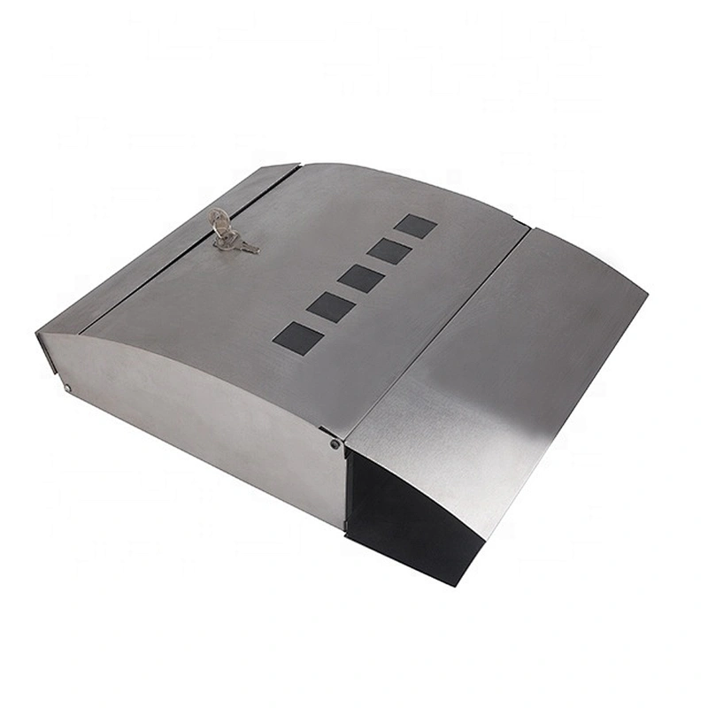 wall mount water prooof key lock for mailbox outdoor stainless steel mail box