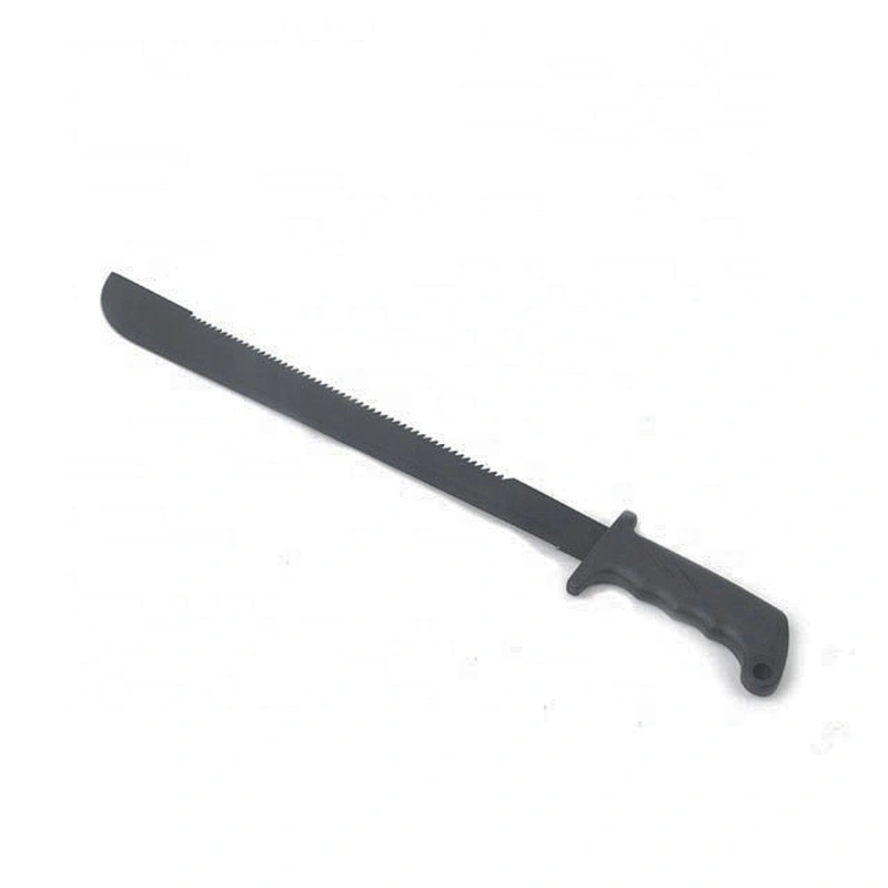 Professional long stainless steel outdoor matchet with saw teeth