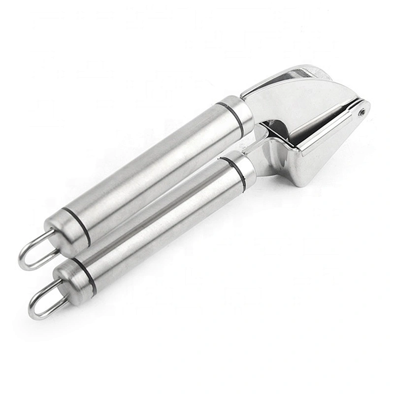 Easy use kitchen gadget garlic mincer press stainless steel ginger garlic presser