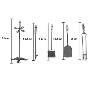 Fireplace Accessories Cast Iron Fire Log Fireside Fireplace tools sets