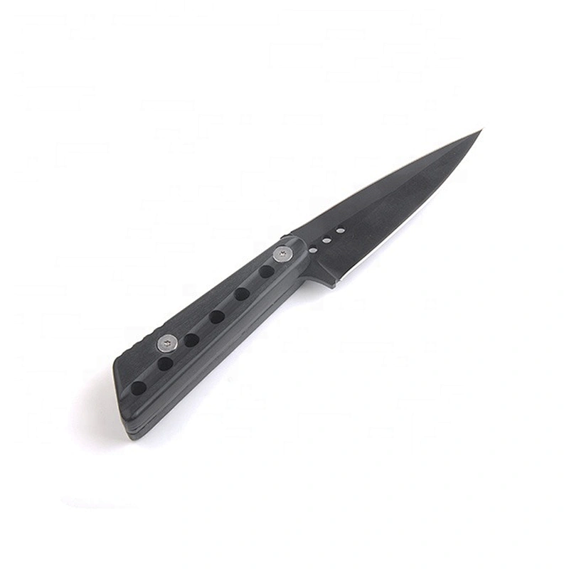 All Black Coating 3Cr13 Full Tang Survival Hunting  Knife with ABS Handle