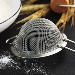 Food grade stainless steel fine mesh food Strainer frying cooking tools oil draining skimmer for kitchen cookware