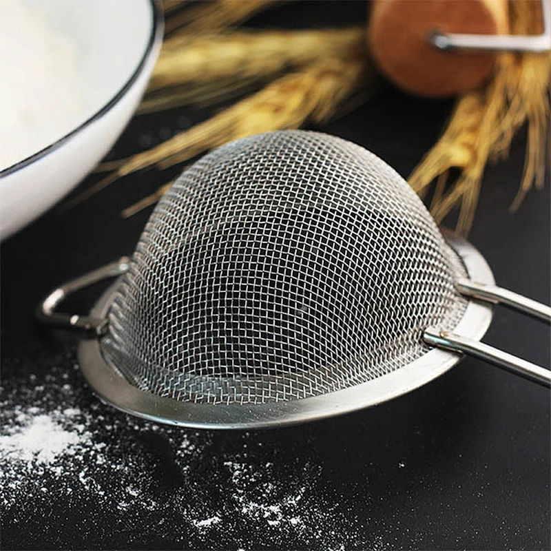 Food grade stainless steel fine mesh food Strainer frying cooking tools oil draining skimmer for kitchen cookware