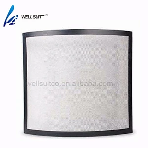 Hot sale Folding screen painted fireplace screen fire screen With Black Powder Coating