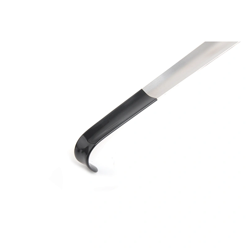 Amazon Hot Sale Novelty metal long stainless steel shoe horn with custom logo