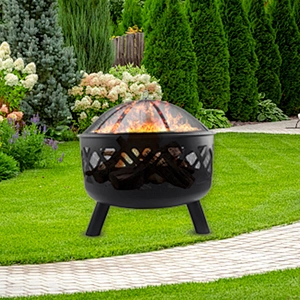 Outdoor Decorative iron brazier for barbue