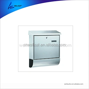 Residential Outdoor Rural Roadside stainless steel Post Box Key Lockable Office Letter box