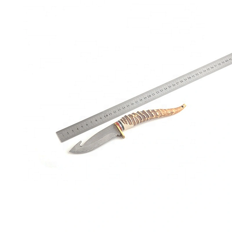 Hot sale color wood handle fixed blade survival hunting Knife