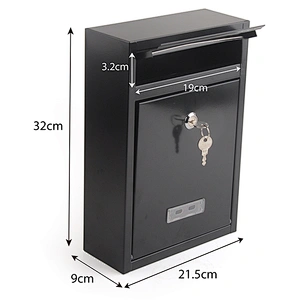 Wall Mounted Residential Modern Cast Iron Outdoor Mailbox Metal Letter Boxes wall mounted