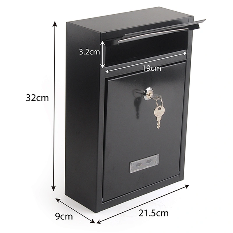 Wall Mounted Residential Modern Cast Iron Outdoor Mailbox Metal Letter Boxes wall mounted