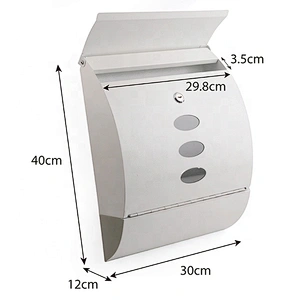metal mailbox outdoor wall mounted post box mailbox