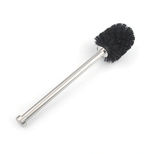 Soft Bristle Toilet Brush TPR Cleaning Brush with Stainless Steel Handle