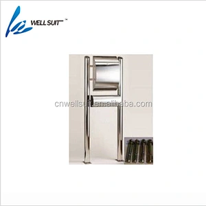 Locking Mailbox Modern Galvanized Steel Mailbox Lockable Post Mailbox Letter box gray