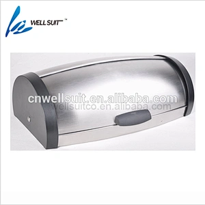 2019 hot sell stainless steel bread bin with PP for sale