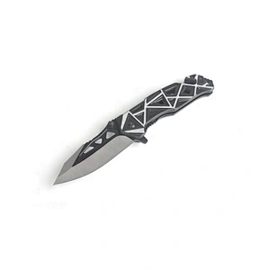 New professional outdoor folding pocket knife with aluminum handle