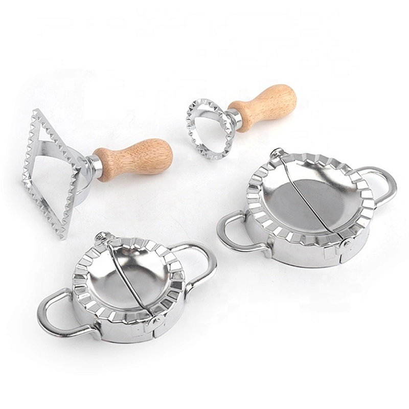 Creative home kitchen stainless steel dumpling maker 4pcs set of dumpling mould