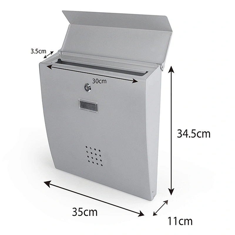 mailbox outdoor stainless steel mailbox wall mounted