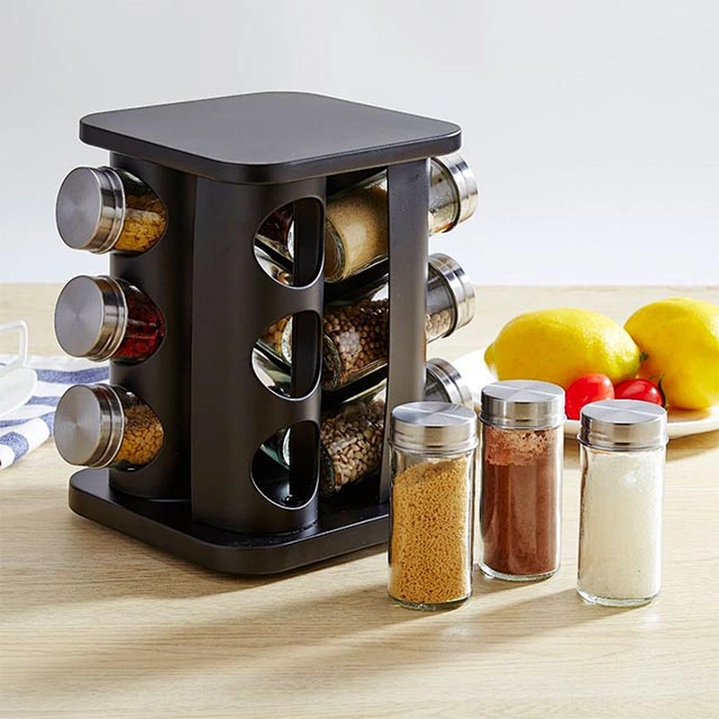 New style kitchen revolving spice rack for home kitchenware accessories