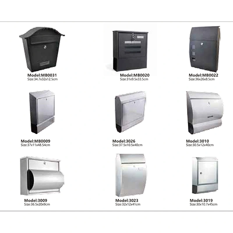 Wall-mounted Iron offices Mail box