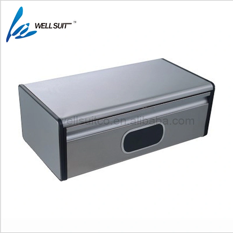 2018 Hot Sale Rubber Wood Base Bread Box