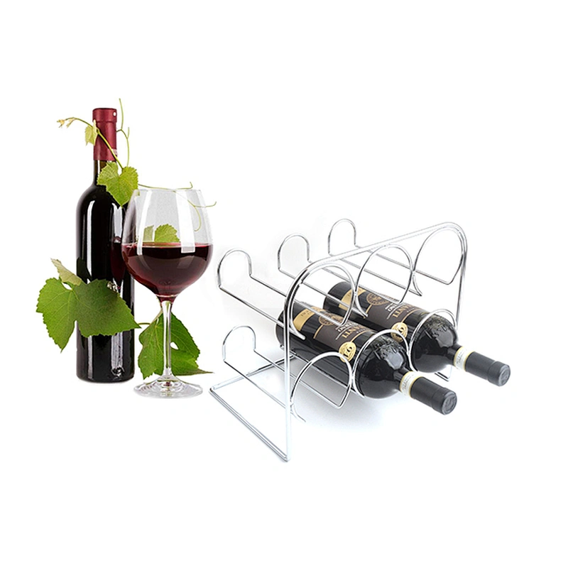 6 Bottle Wall Mounted Towel Champagne Storage Holder Black Metal Wall Hanging Wine Rack