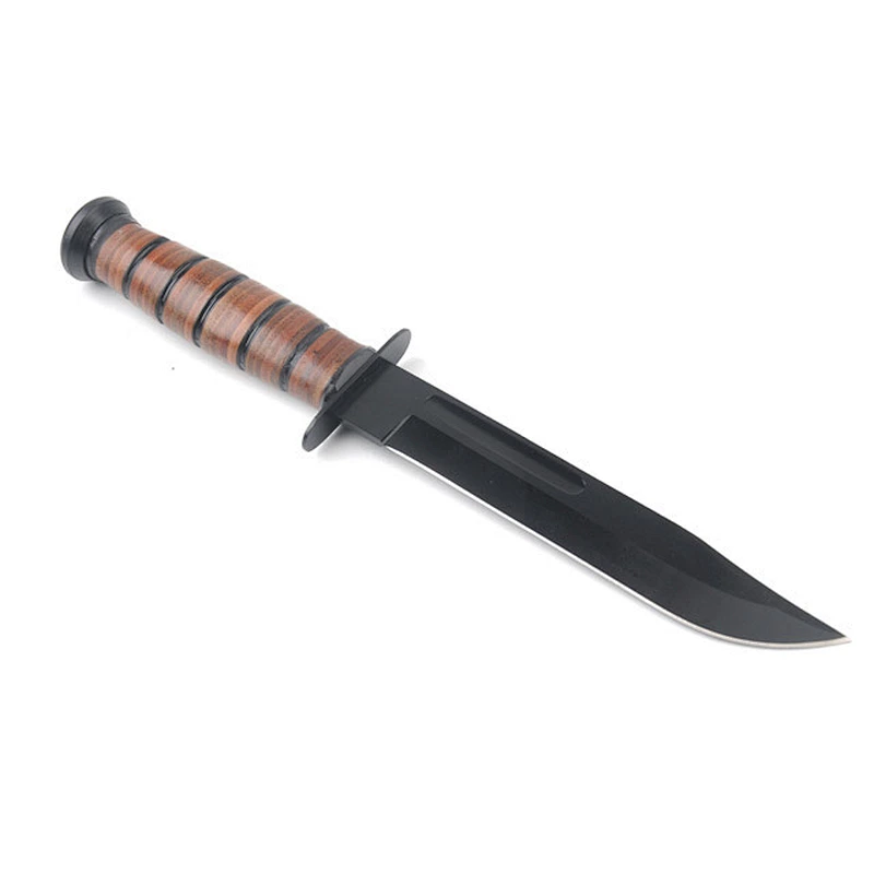 Best selling  camping Hunting Knife with leather handle