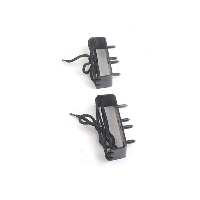 Easy Portable Winter Season Snow Ice Walking Hiking Climbing Fishing Four  Steel Spikes Shoes Crampons Cleats