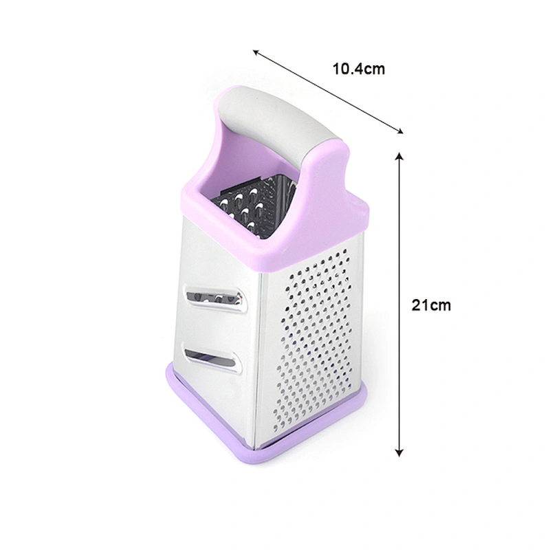 Chinese 4 sides cheese food  grater  stainless steel grater with handle