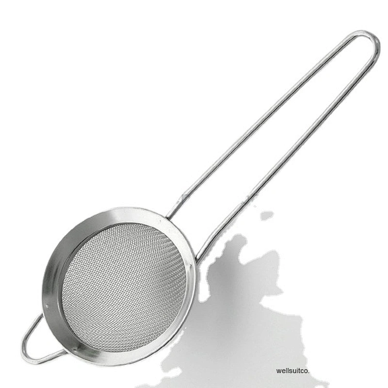 Food grade stainless steel fine mesh food Strainer frying cooking tools oil draining skimmer for kitchen cookware