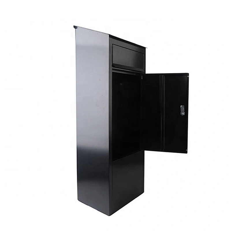 Free standing cast iron modern metal locking large mail box
