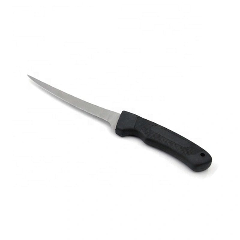 Black Color Stainless Steel Blade Outdoor Camping Filet Knife With PP Sheath